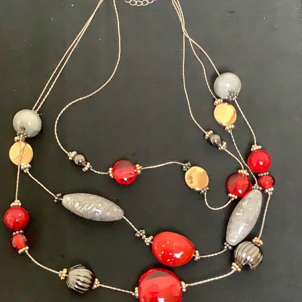 Multi-Strand Beaded Necklace